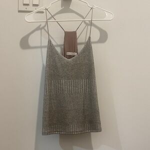 bishop + young Shimmering Silver Camisole